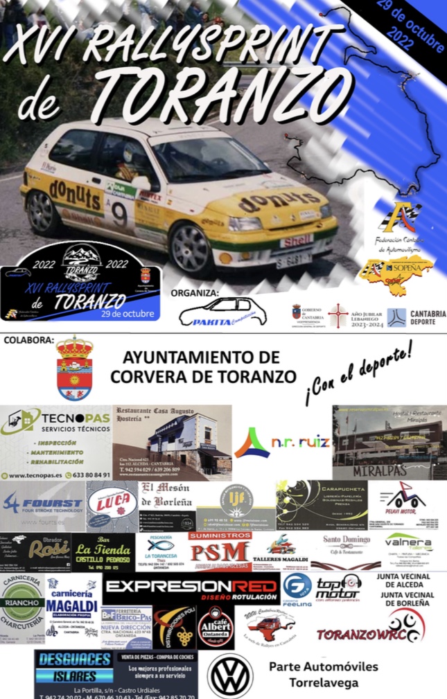 Séptima prueba del campeonato de Cantabria de Rallysprint SOPEÑA -COSTAS RACING