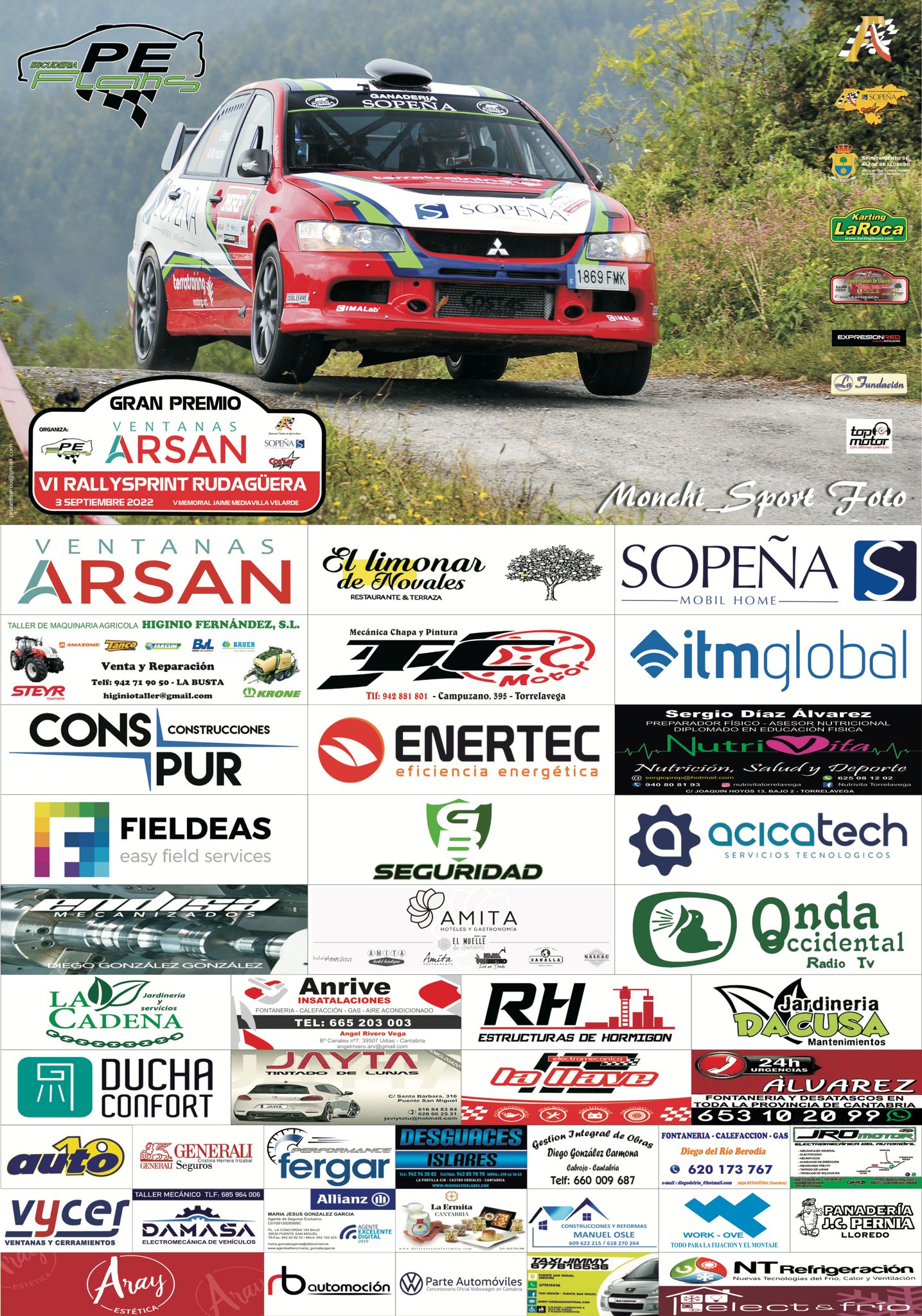 Quinta prueba del campeonato de Cantabria de Rallysprint SOPEÑA -COSTAS RACING