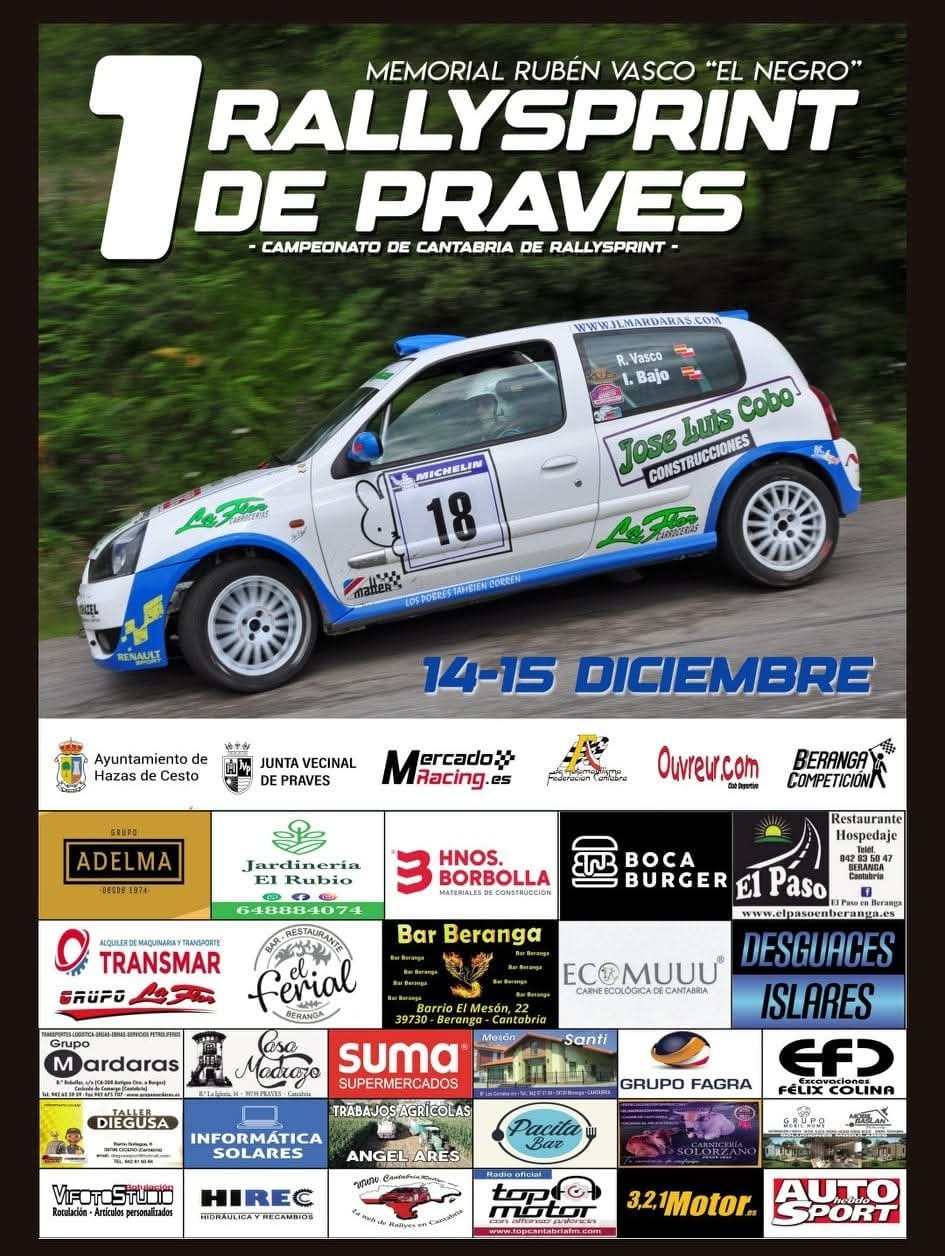 Octava prueba del campeonato de Cantabria de Rallysprint 