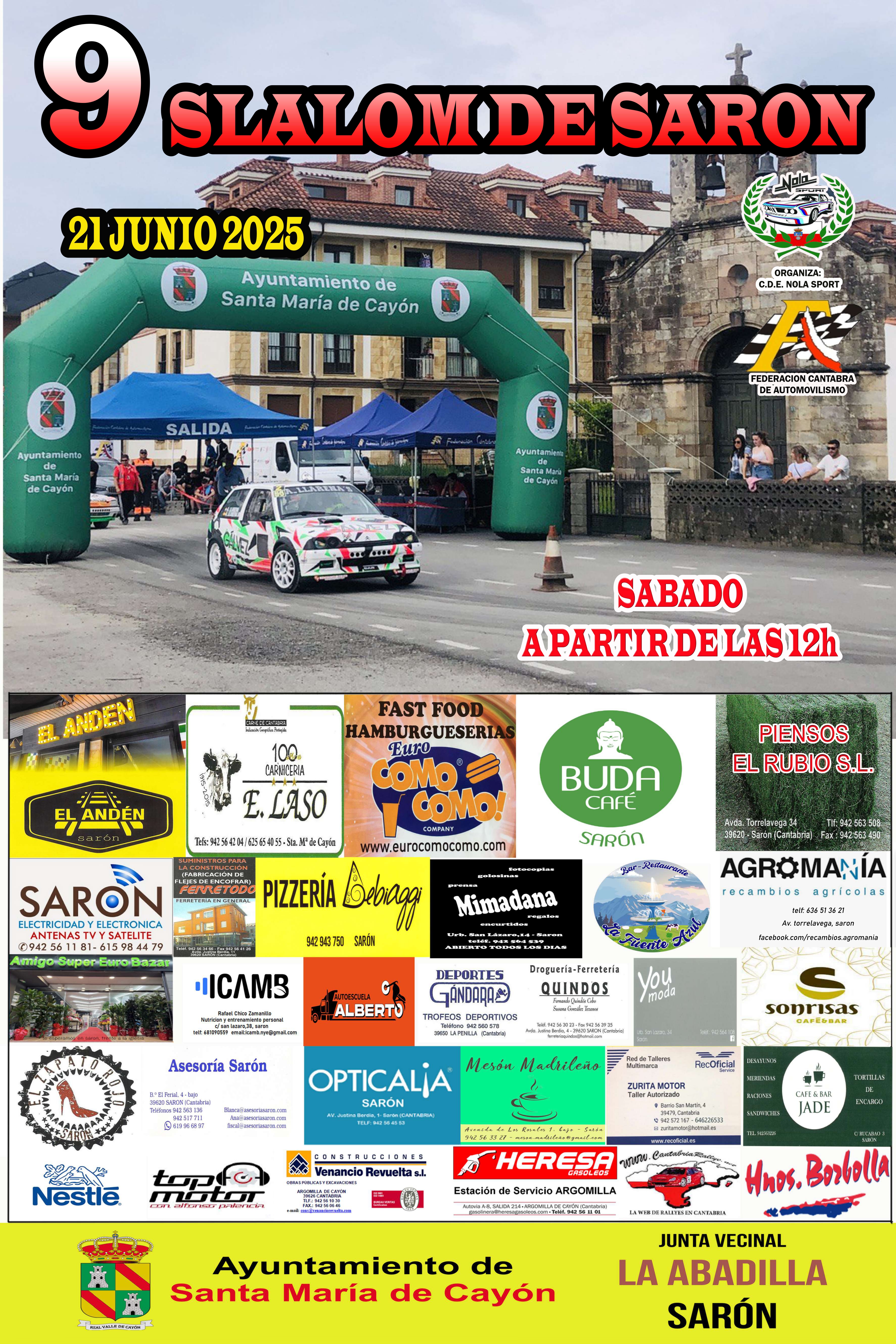 Tercera Prueba del Campeonato de Cantabria de Slalom 